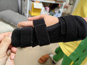 伊登第五掌骨骨折固定器手指指套手掌小拇指支具手腕夹板固定护具 黑色左手【儿童款】 均码 实拍图