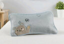 HengTravler夏季儿童枕头冰藤凉枕宝宝双面凉席枕头空调枕婴童荞麦枕芯冰丝枕 圆角小熊(银色)儿童枕 44*27cm(枕套+荞麦壳枕芯) 实拍图