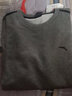 安踏卫衣男套头衫2025秋冬季加绒运动休闲装宽松长袖t恤男士上衣外套 7713-3松烟灰【加绒款】 M (170) 适合100-120斤 实拍图