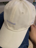 圣丹美冬帽子女潮流时尚百搭秋冬季韩版户外学生小清新帽子女刺绣街头棒球帽男夏季防晒遮阳帽鸭舌帽 米色 可调节 实拍图
