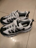 斯凯奇Skechers女鞋厚底松糕老爹鞋熊猫鞋绑带休闲运动鞋11914 黑色/白色BKW 37.0 实拍图