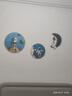 取与儿童房装饰画现代简约男孩房间背景墙壁画卧室画圆形床头高级挂画 火箭宇航 小号 圆40+30+挂件/晶瓷金框 实拍图