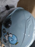 Andes HELMET小孩儿童3c头盔电动车头盔可爱卡通女童夏季防雨女安全帽四季通用 单车龙【3C认证】送耳朵透明中镜 均码 实拍图