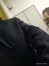 席臣加肥加大码西装外套休闲男宽松商务西服显瘦大号胖子肥佬西服套装 两件套藏青色 2XL （150-170斤） 实拍图
