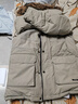 君羽户外羽绒服女中长800蓬白鹅绒加拿大风格工装大毛领鹅绒服C52034 杏色 XL （推荐126-135斤） 实拍图