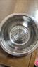 加厚不锈钢厨房沥水漏盆圆形洗米淘米篮洗菜盆 【17CM沥水盆】一个装 实拍图