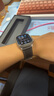 istrap苹果手表表带真皮爱马仕同款牛皮适用apple watch手表带S11/10/9/8/7/6/SE男女士iWatch ultra2/3 栗棕白线丨银色配件 44/45/46MM表盘【适用Wa 实拍图