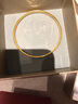 明牌珠宝母亲节礼物 足金亮点光面钻纹黄金手镯女款金镯子AFI0062工费300 黄金手镯 5.8直径 约13.31克 实拍图