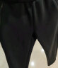 ELLE ACTIVE 百搭纯色LOGO运动裤女装春夏季通勤舒适透气显瘦休闲长裤女 黑色 L 实拍图