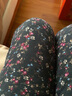 雅鹿品牌中老年保暖裤女加厚三层冬季高腰护膝妈妈花棉裤女可外穿裤子 YL580-20时尚印花羊毛 3XL （建议120-140斤） 实拍图