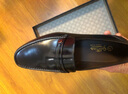 金利来（Goldlion）男鞋 商务正装皮鞋 男士一脚蹬懒人羊皮鞋 圆头透气休闲皮鞋 黑色 40 比标准码皮鞋偏大一码 实拍图