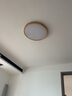 喜尚嘉喜（xishangjiaxi） 原木风led吸顶灯北欧超薄卧室灯简约现代客厅灯日式灯具套餐 60cm无极调光54瓦 实拍图