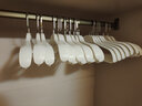 法洁诺（FAJIENUO）家用衣柜挂衣防滑无痕防肩角男士西装大衣撑子加粗加厚宽肩衣架 【男款】璀璨白 防滑无痕 20个 实拍图