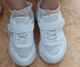 哈比熊童鞋夏季单网小白鞋儿童运动鞋透气男童鞋GU7577 白色26码 实拍图