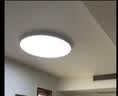客厅灯LED吸顶灯 卧室灯 灯具照明 遥控方灯圆灯 客卧套餐 现代简约 时尚薄款 节能灯 薄圆80CM无极+遥控 72W(22-30平方) 白色边框 实拍图