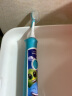 飞利浦（PHILIPS）儿童电动牙刷男女生蓝牙版 适用4-6-12岁 2种模式自带2支迷你刷头+8款贴纸 蓝色HX6322/04 实拍图