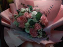 花与千寻粉玫瑰绣球花束生日礼物欧式花束全国同城门店配送 康乃馨玫瑰花束 实拍图