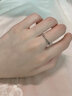 mini&yaya莫比乌斯银情侣戒指一对男女活口对戒女生日情人节礼物送女友老婆 （戒指一对）【全国8仓发货，不可刻字】【高效送达】 实拍图