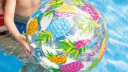 INTEX充气球沙滩球儿童早教游泳水球塑料球水上玩具彩色球海洋球 流行组沙滩球-花色随机-送小手泵 晒单实拍图
