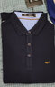 七匹狼长袖t恤男固色简约秋季翻领纯棉polo保罗衫男装商务纯色打底衫 浅蓝-3.0升级纯棉固色 3XL 185/100A(XXXL) 实拍图