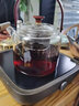 随发新羽煮茶器电陶炉煮茶加厚耐热玻璃蒸煮茶壶提梁壶家用保温煮茶炉 蒸茶提梁壶800ml（单个壶） 实拍图