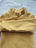 小素材 女童t恤宝宝外出打底衫儿童长袖秋衣高领上衣中领春秋装男冬季 蛋黄色 120 实拍图