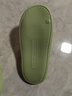 小白丫 新款软底夏浴室拖鞋男女按摩抗菌防臭防滑简约家居情侣洗澡凉拖 A2奶油绿36-37适合36-37脚码 实拍图