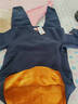 恒源祥超厚男女士保暖内衣加绒加厚款套装加大码防寒衣中老年爸爸妈妈 藏青-中领 XL(男175/女170) 实拍图