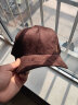 德西纳（denssyne）男士帽子麂皮绒秋冬季硬顶有型黑时尚鸭舌帽户外运动休闲棒球帽 棕色 可调节(55-60cm) 晒单实拍图
