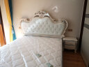 中巢 实木床 欧式床双人床卧室家具皮床法式公主婚床现代简约风格 床+床头柜*1 1.8*2.0m框架结构 实拍图