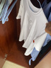 简拓 2022夏季新品薄款中国风刺绣仙鹤纯棉短袖T恤 学生情侣装体恤男大码半袖衫 2011白色 XL码(140-160斤) 实拍图