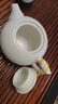 杰艺陶瓷茶具羊脂玉品茗杯功夫盖碗茶壶茶杯德化白瓷茶盏泡茶主人单杯 羊脂玉【茶壶】素白龙耳壶 实拍图