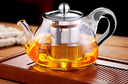 一品工坊 耐高温加厚玻璃茶壶过滤耐热泡茶壶花茶壶家用茶具茶杯套装 如意壶白把 600ml 实拍图