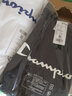 Champion夏季经典款印花草写LOGO圆领休闲运动T恤无性别冠军短袖男女情侣 黑色(偏薄） M 实拍图