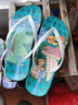 黑玛人字拖夏外穿男女童鞋可爱萌趣防滑速干沙滩凉拖鞋 浅蓝色 35 实拍图