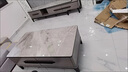 百裕达 岩板茶几电视柜组合可伸缩现代简约家用小户型客厅茶台实木茶几 [黑白框架]12mm加厚岩板 1.4米单茶几 实拍图