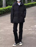 VUUG冬装新款棉服男潮牌美式高街连帽加厚保暖棉衣男女同款棉袄外套男 黑色 XL 晒单实拍图