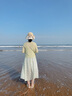雪妃蓝琪碎花连衣裙新款2026年夏季女装茶歇温柔风裙子法式高级感吊带裙 绿色开衫+绿色吊带裙 L 【100-120斤】 实拍图
