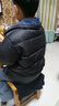 巴拉巴拉儿童羽绒服男童外套冬季牛仔拼接小童宝宝上衣保暖时尚潮 黑色90001（灰鸭绒） 120cm 实拍图