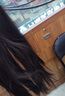 邦帛世 一片式长直发假发片 蓬松显发量女隐形无痕接发长直发贴片仿真 一片式长直发 【棕黑色】 45cm 实拍图