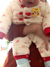 优奇婴儿冬季连体衣宝宝过年拜年衣服新生儿满月服秋冬新款保暖衣 【福禄吉祥】+帽子 73cm 实拍图