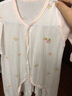 迪尼豆豆初生新生儿蝴蝶哈衣衣服婴儿连体衣睡衣宝宝夏季空调服薄款哈衣 婴儿夏（蝴蝶哈衣）绿叶小花粉~ 59cm 新生儿0-2月 实拍图