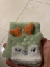 巴拉巴拉儿童手套冬季保暖立体小鹿造型可爱萌趣针织女童半指柔软 绿色调00344 110cm 晒单实拍图