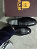 老人头男鞋2025冬季新款真皮透气休闲皮鞋男轻便一脚蹬驾车鞋男 单鞋款-黑色 38 实拍图