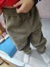 班尼路儿童裤子冬季2025款中大童一体绒休闲裤男女童灯芯绒加绒束脚长裤 实拍图