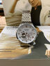 冠琴（GUANQIN）瑞士认证手表男士全自动机械表镂空飞轮防水男表圣诞礼物送男友 大师版-精钢白面 实拍图