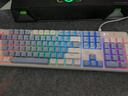 红龙（REDRAGON）KS104全尺寸客制化机械键盘 有线无线蓝牙三模 RGB热插拔 笔记本台式适用电竞游戏办公键盘 【有线单模】RGB紫黄绿-火红轴 实拍图