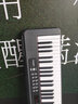 兰可（Lankro）智能电钢电子琴88键初学者成人儿童便携家用专业键盘61键乐器 【标配款-黑色】亮灯跟弹+大礼包 实拍图