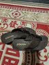 宝人（boree）拖鞋女夏季新款厚底人字拖外穿高跟防滑夹脚增高坡跟沙滩休闲凉拖 坡跟5cm棕色 33 实拍图