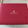 世爵（SEGET）品牌方形手表女表优雅镶钻贝母盘女士腕表轻奢高级感情人节礼物 91892LT-深红色表带 实拍图